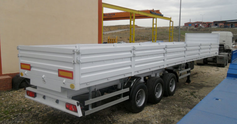 13.60 OPEN BODY (LOCK BODY) SEMI TRAILER