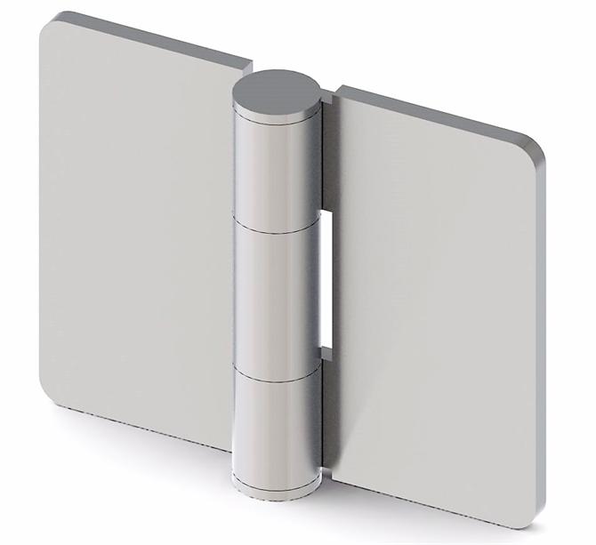 Stainless Door Hinge 100x80x4 mm
