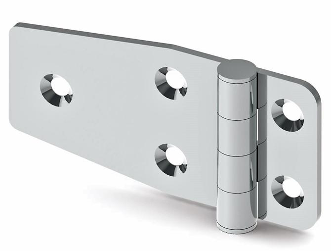 Stainless Leaf Hinge 78x38x2 mm