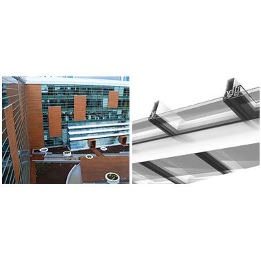 Half Covered Curtain Walls