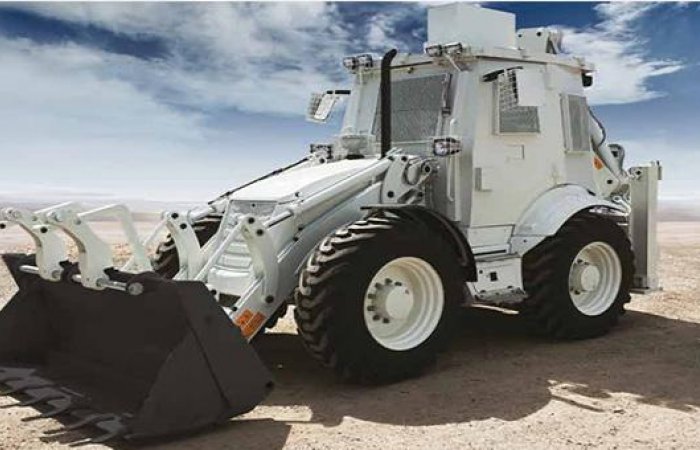 Armored Backhoe Loader Construction Equipment