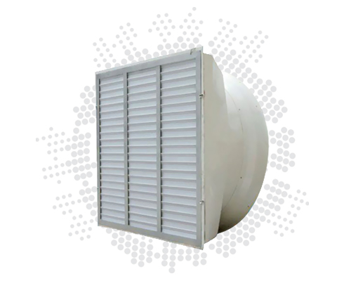 PR-FTF Serisi Fiberglass Otomatik Panjurlu Aksiyel Fan