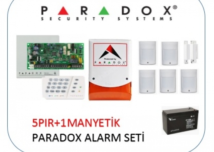 Paradox Hırsız Alarm Sistemi 5Pır+1Manyetik
