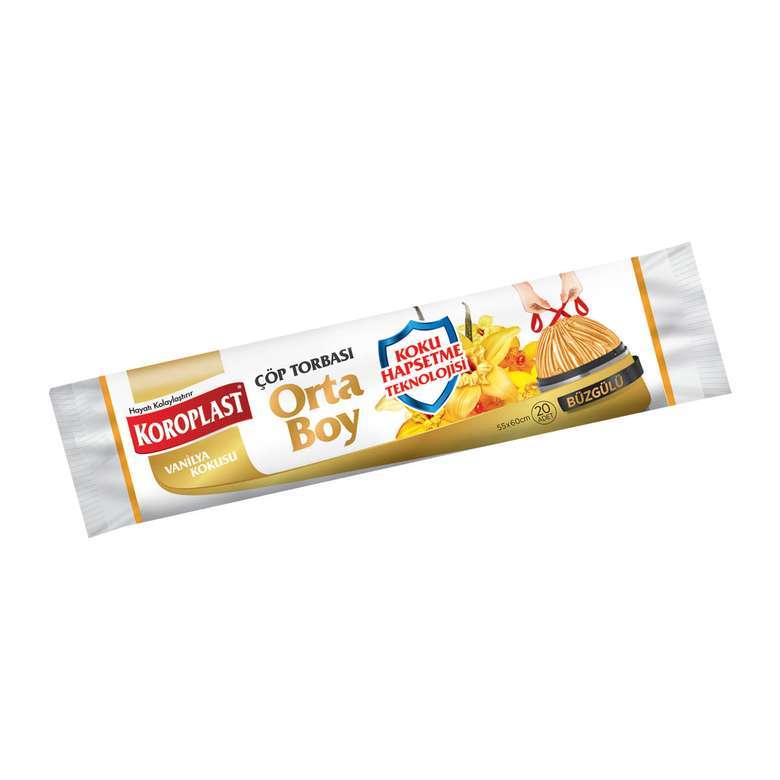Koroplast Kokulu Büzgülü Çöp Poşeti