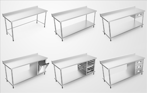Stainless Chrome Steel Kitchen Countertop Ankara