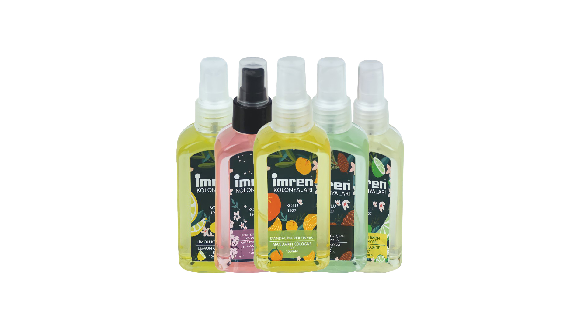 İmren Kolonyaları 80° Kolonya 150 ml Sprey Pet Şişe
