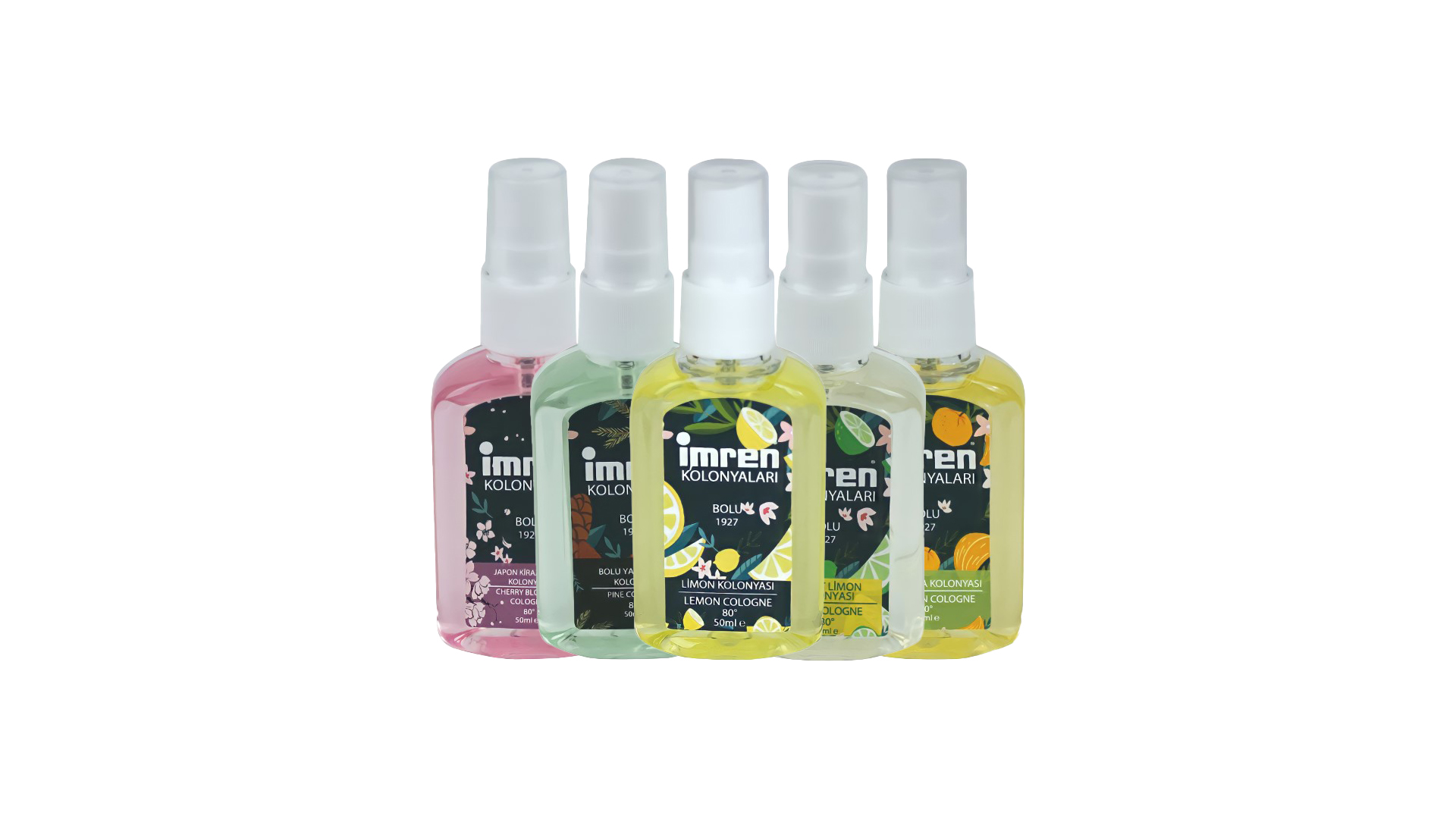  İmren Kolonyaları 80° Kolonya 50 ml Sprey Pet Şişe