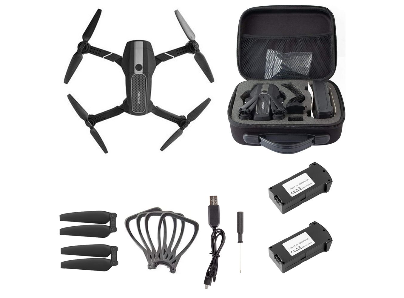 Aden E58 Pro 4K Fly More Combo Drone