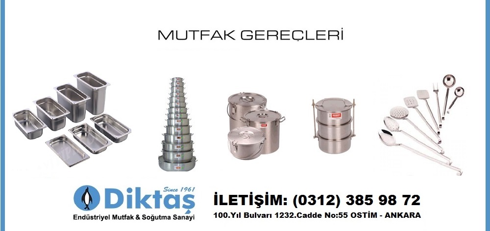 Paslanmaz Çelik Yemekhane Malzemeleri