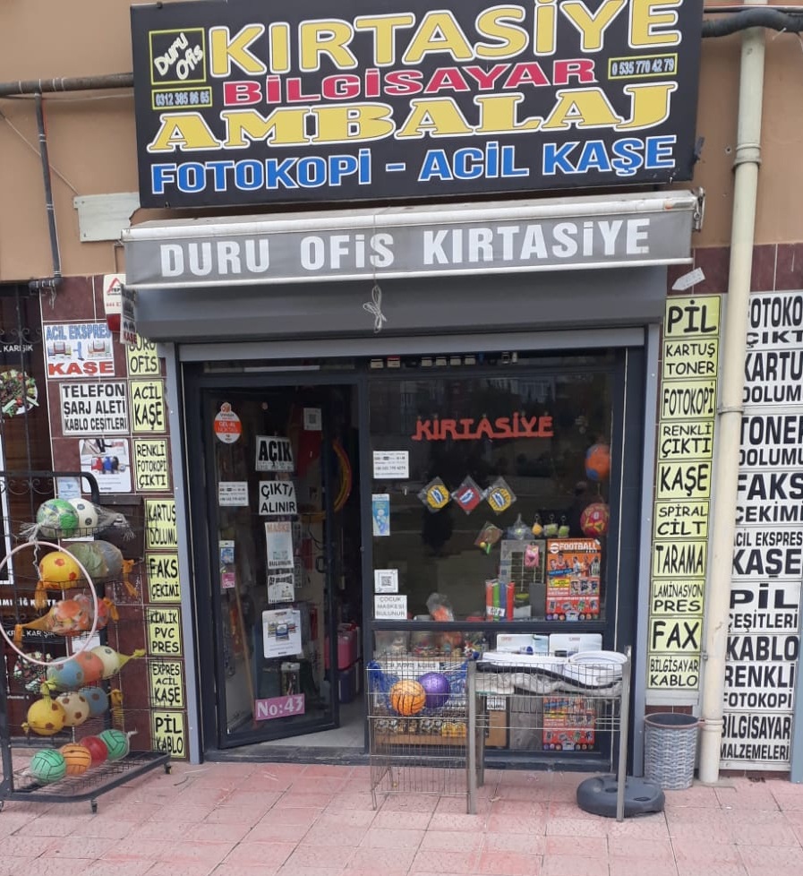 DURU OFİS KIRTASİYE BİLGİSAYAR AMABALAJ KAŞE KOPYALAMA TONER SPİRAL CİLT LAMİNASYON DİGİTAL ÇIKTI - Halil İbrahim Durusoy