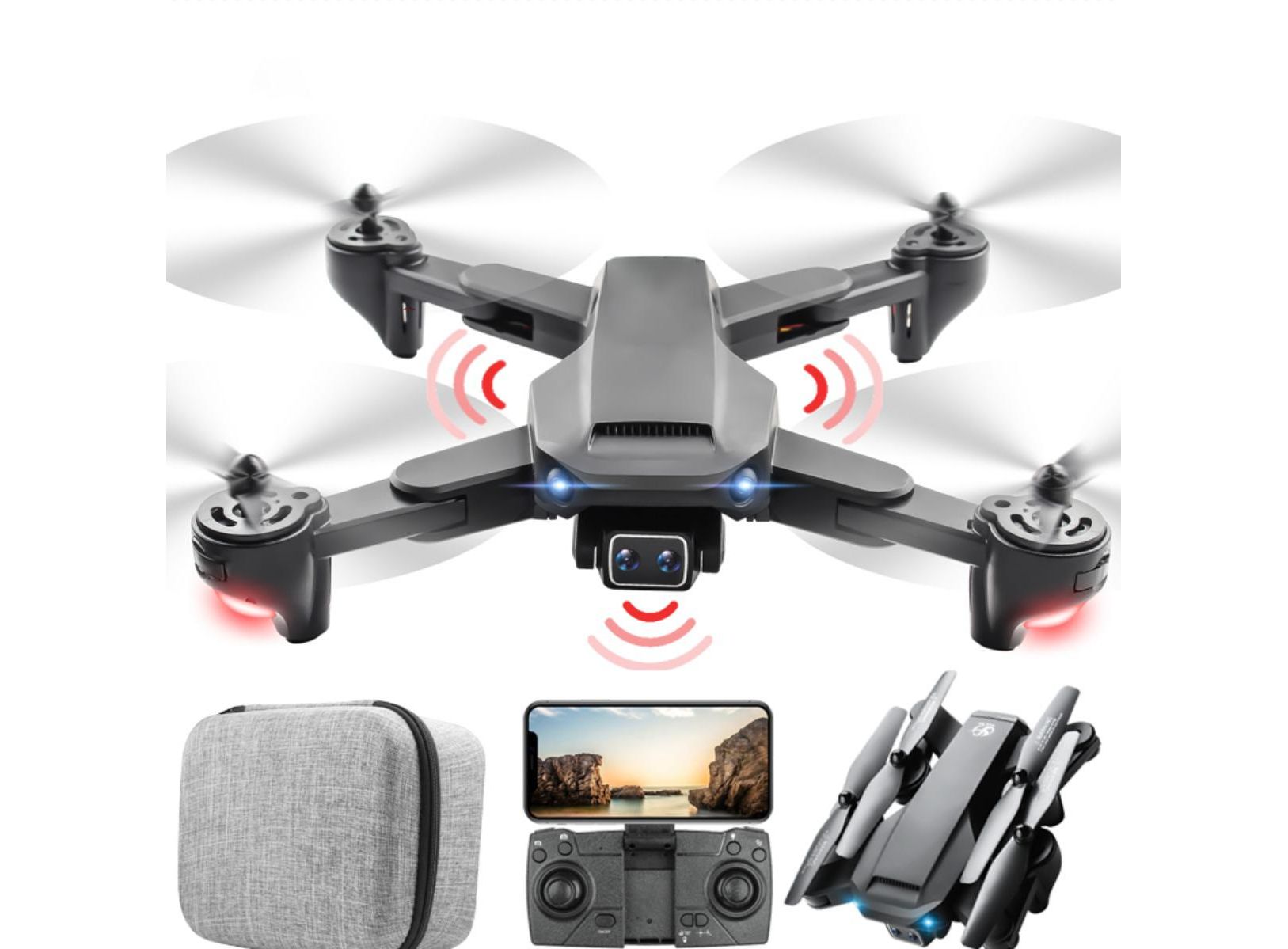 Gorilla Falcon 35 720P HD Kameralı ve 360 Derece Engel Sensörlü Drone