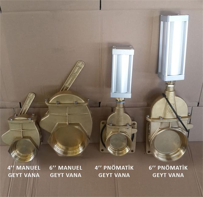 MANUEL VE PNÖMATİK GEYT VANA