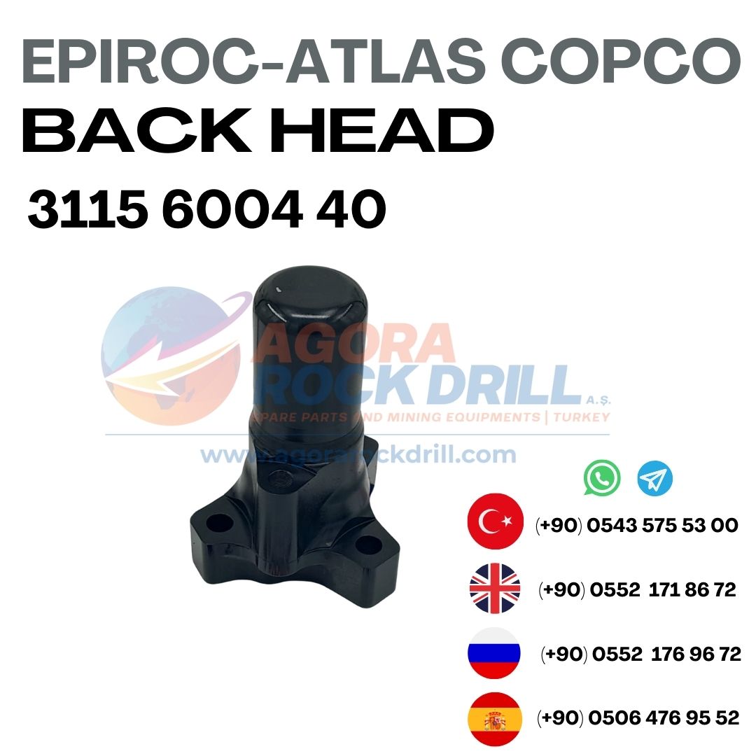 Epiroc - Atlas Copco - Back Head - 3115 6004 40 - 3115600440 - 3115-6004-40 
