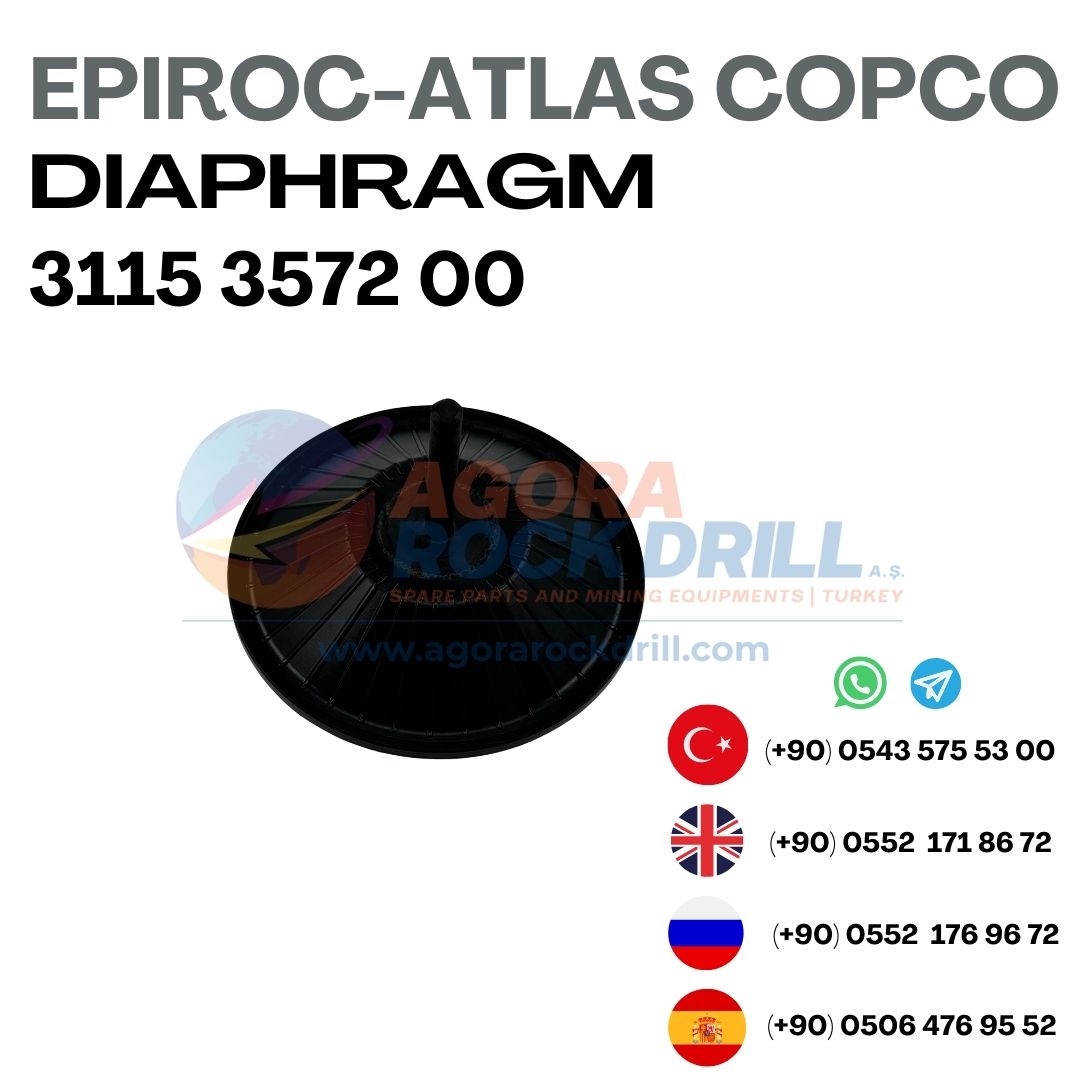 Epiroc - Atlas Copco - Diaphragm - 3115 3572 00 - 3115357200 - 3115-3572-00 
