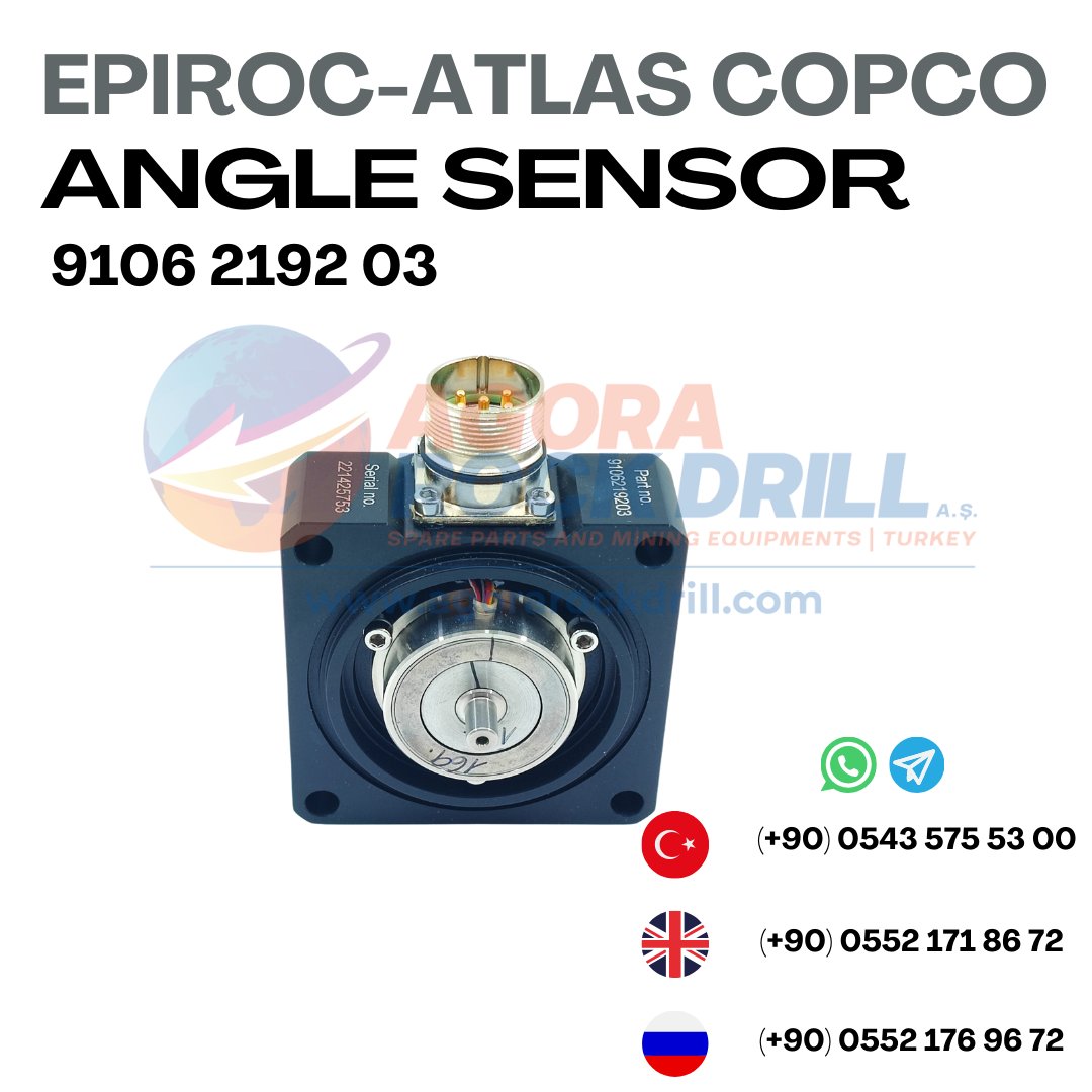 Epiroc - Atlas Copco - Angle Sensor - 9106 2192 03 - 9106219203 - 9106-2192-03