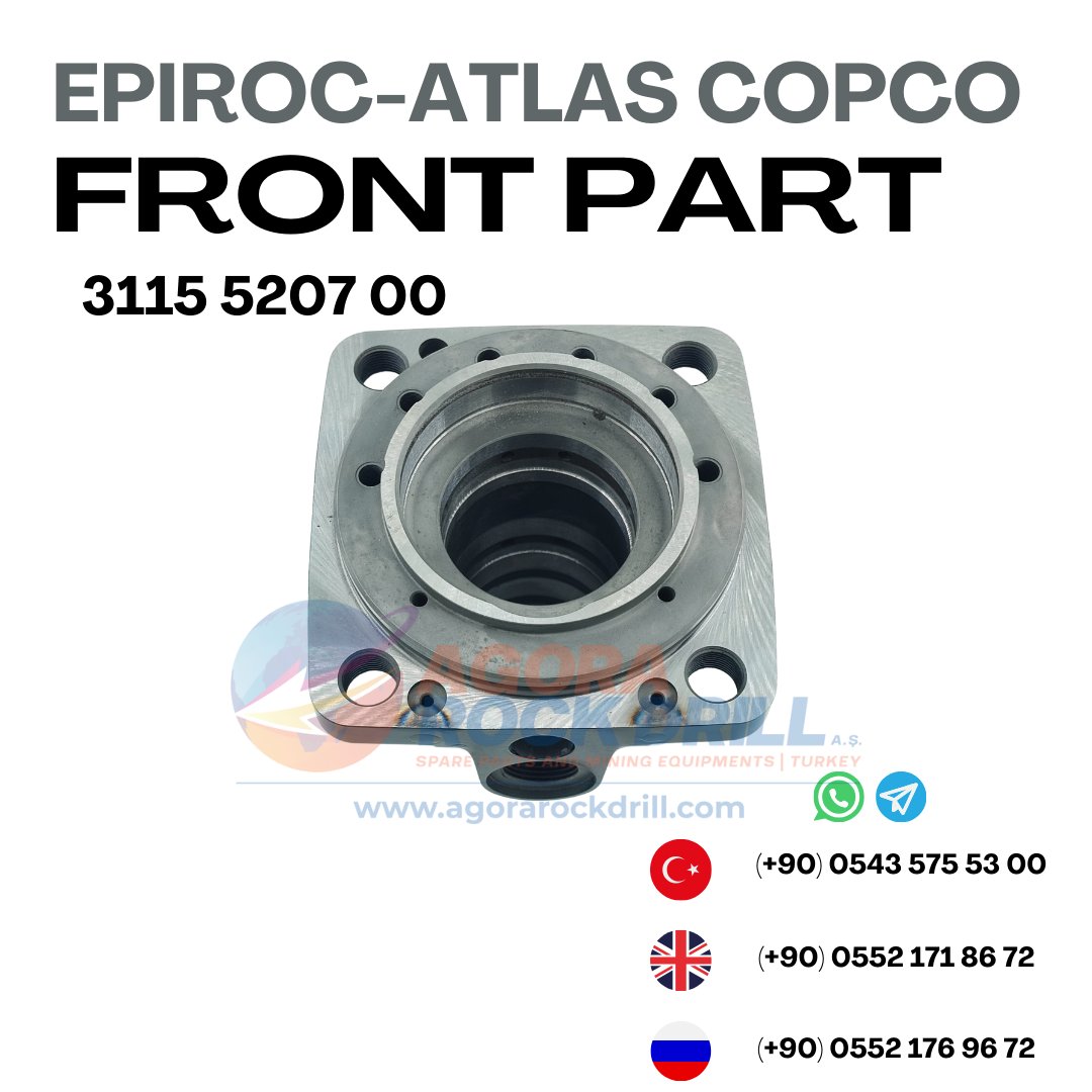 Epiroc - Atlas Copco - Front Part - 3115 5207 00 - 3115520700 - 3115-5207-00