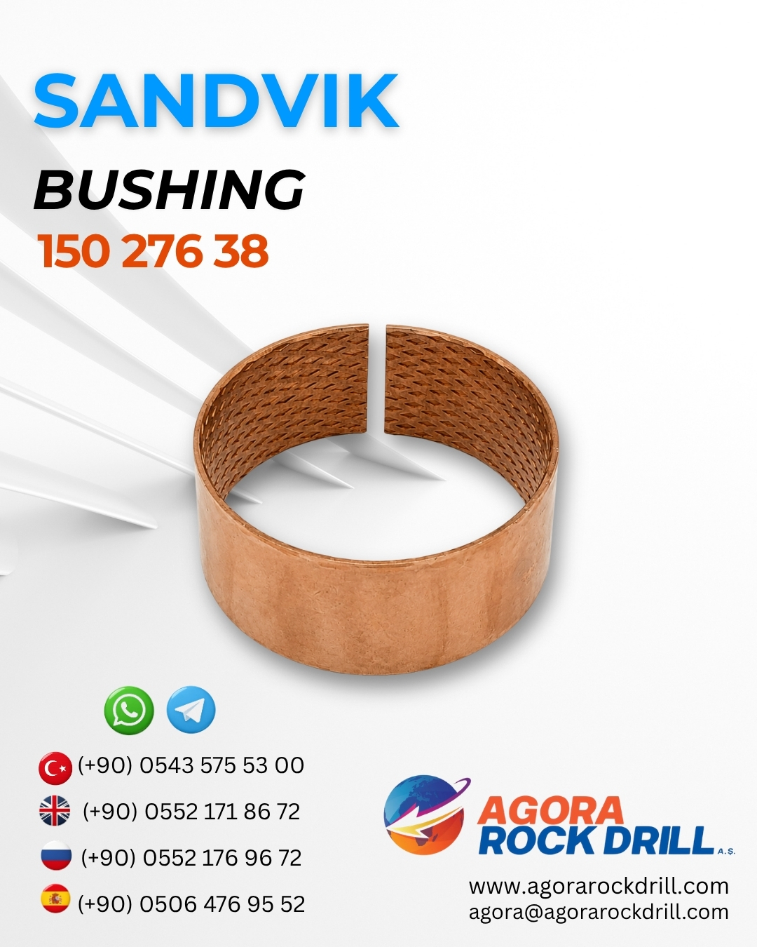 Sandvik - Bushing - 150 276 38 - 15027638
