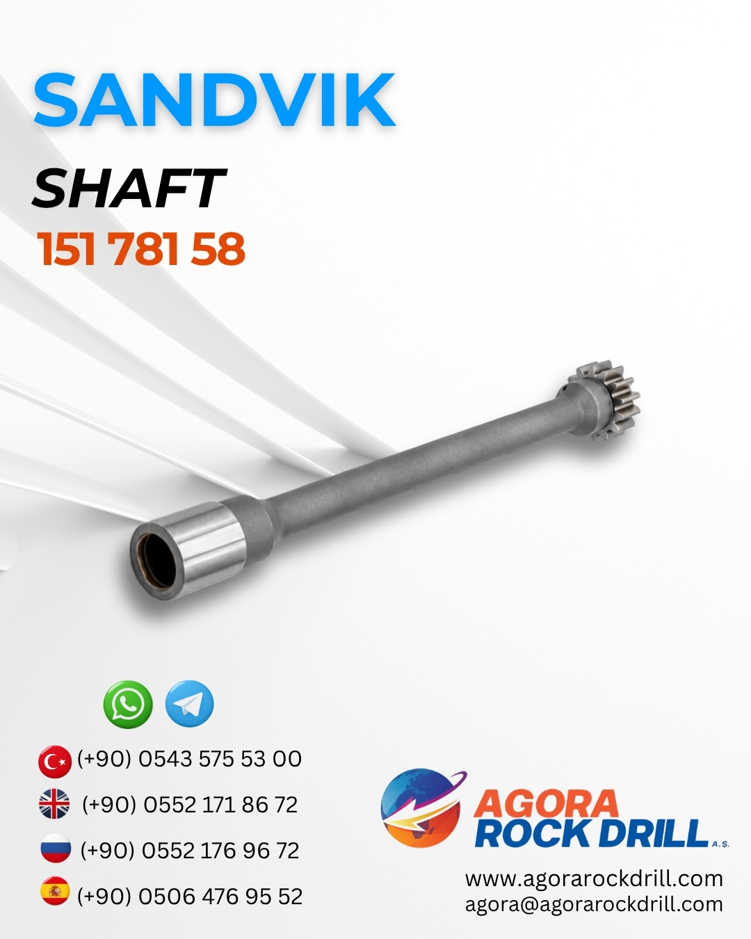 Sandvik - Shaft - 151 781 58 - 15178158 
