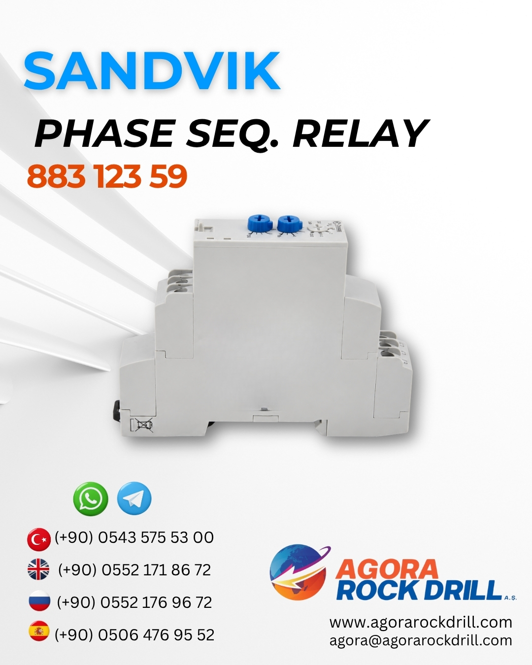 Sandvik - Phase Sequence Relay - 883 123 59 - 88312359
