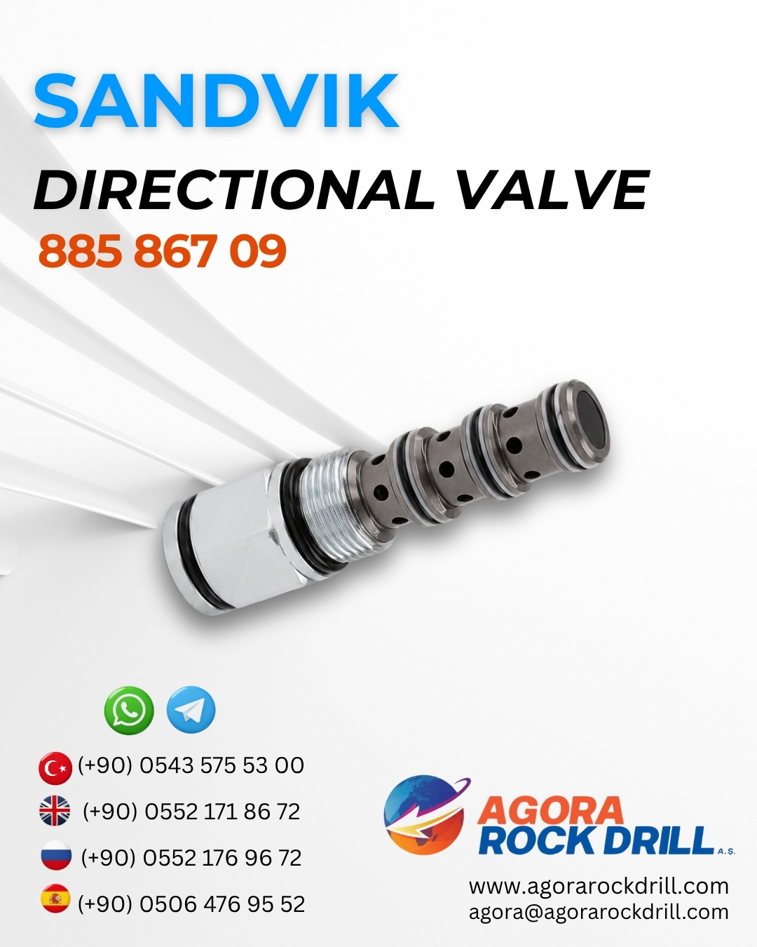 Sandvik - Directional Valve - 885 867 09 - 88586709
