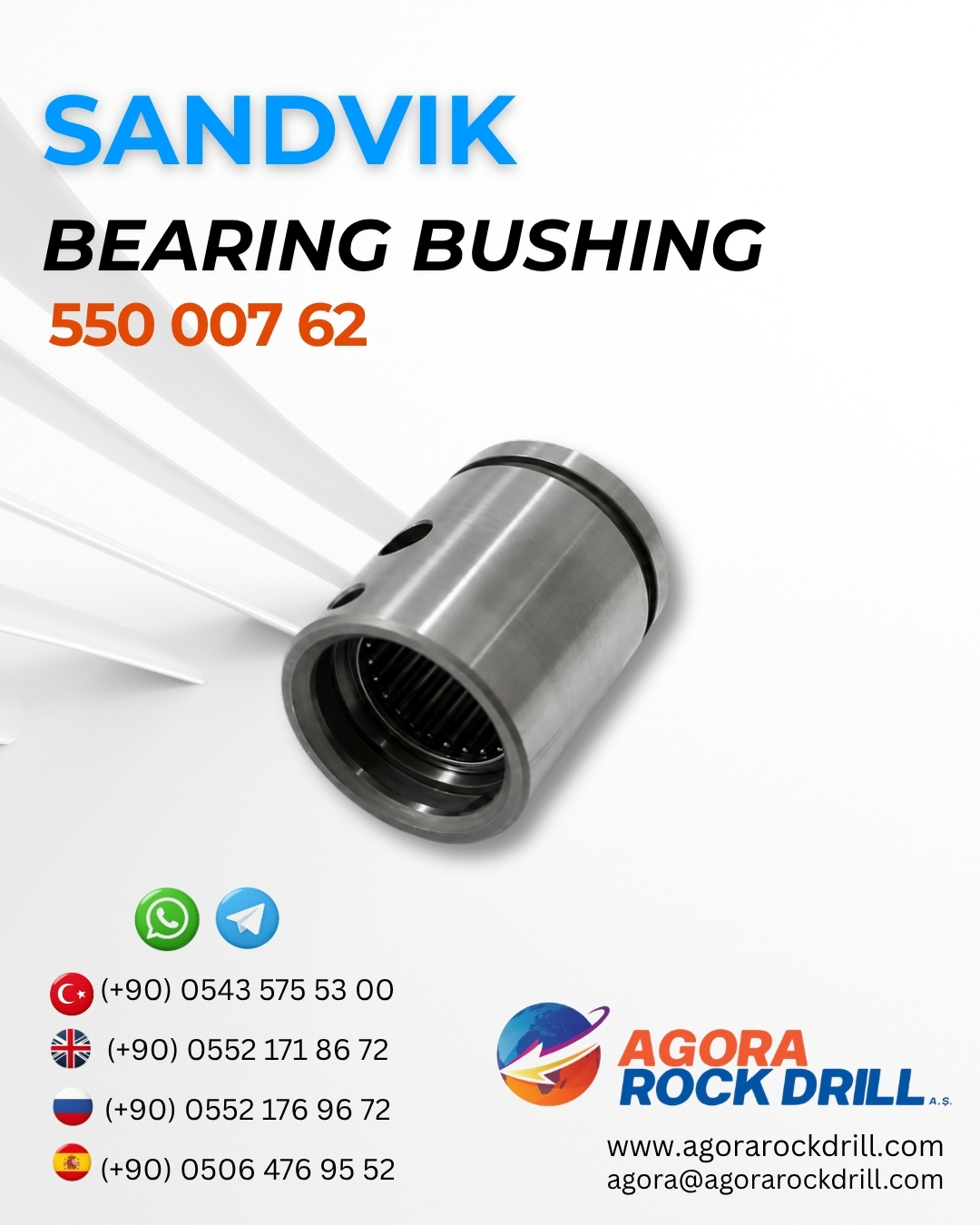 Sandvik - Bearing Bushing - 550 007 62 - 55000762