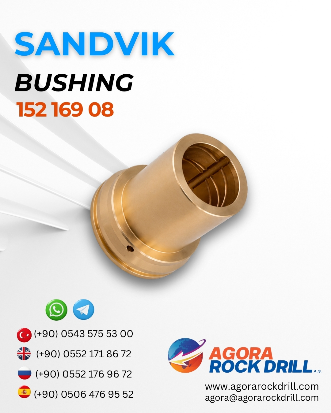 Sandvik - Bushing - 152 169 08 - 15216908