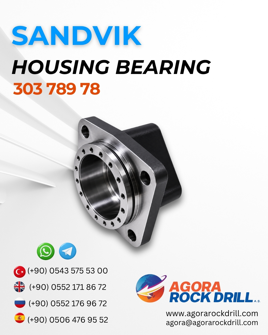 Sandvik - Housing Bearing - 303 789 78 - 30378978