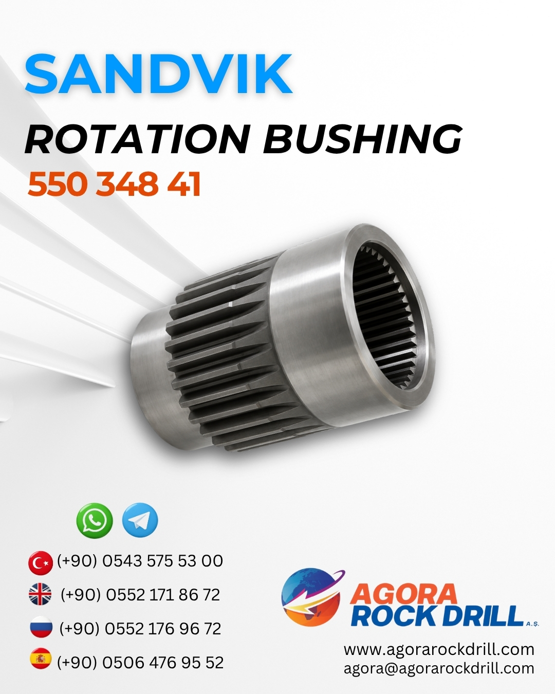 Sandvik - Rotation Bushing - 550 348 41 - 55034841