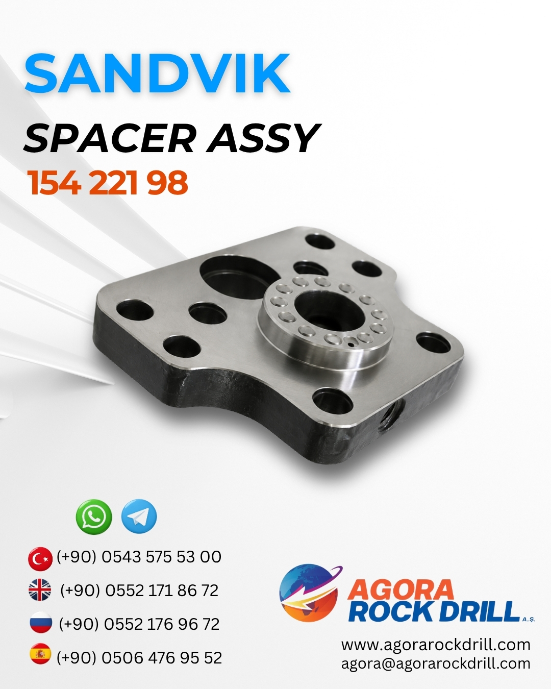 Sandvik - Spacer Assy - 154 221 98 - 15422198