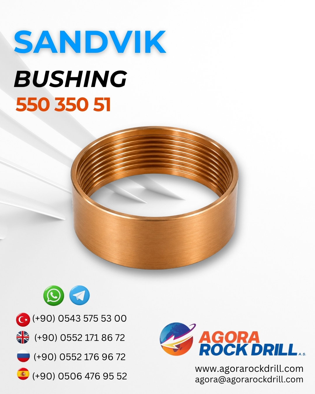 Sandvik - Bushing - 550 350 51 - 55035051 