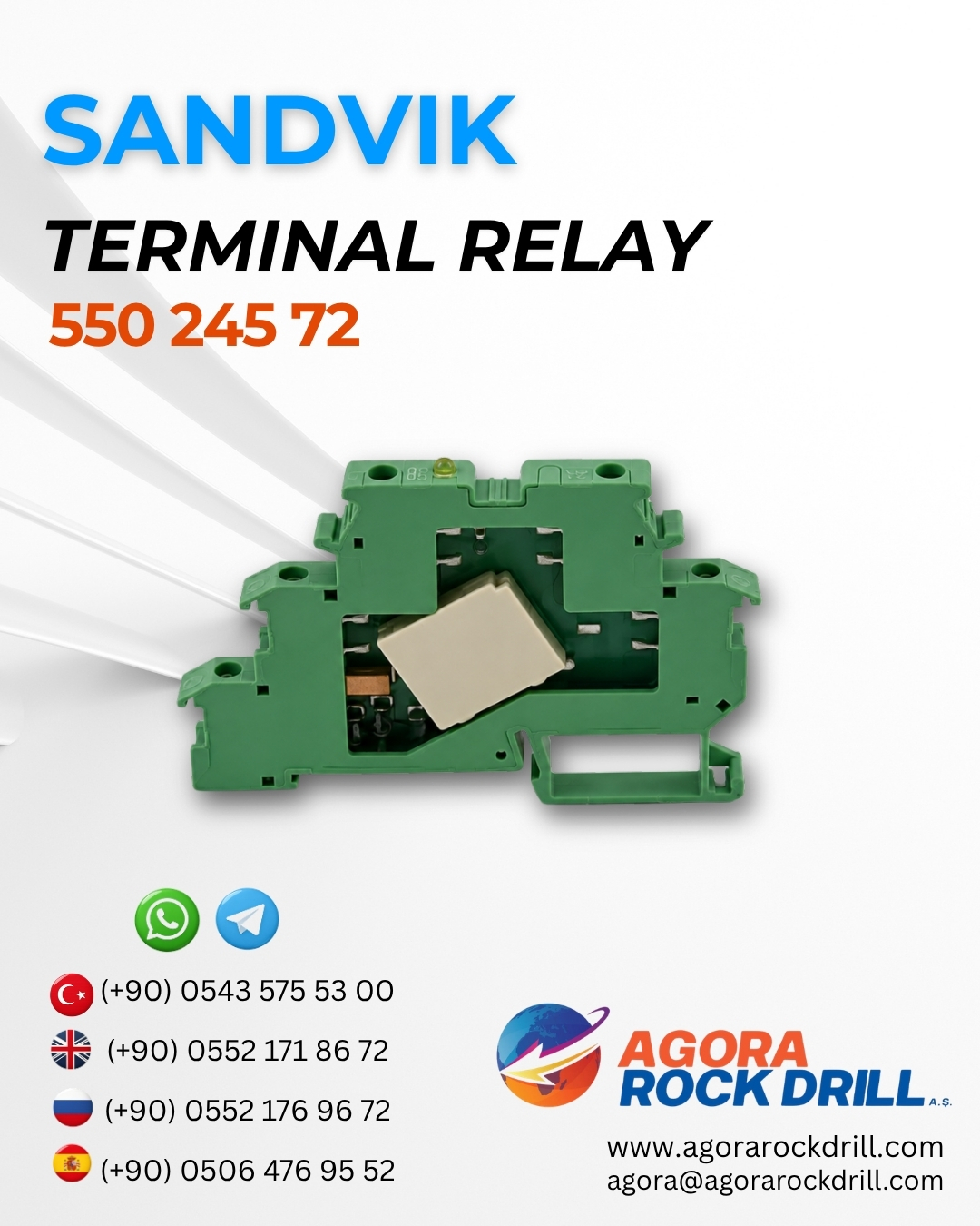 Sandvik - Terminal Relay - 550 245 72 - 55024572