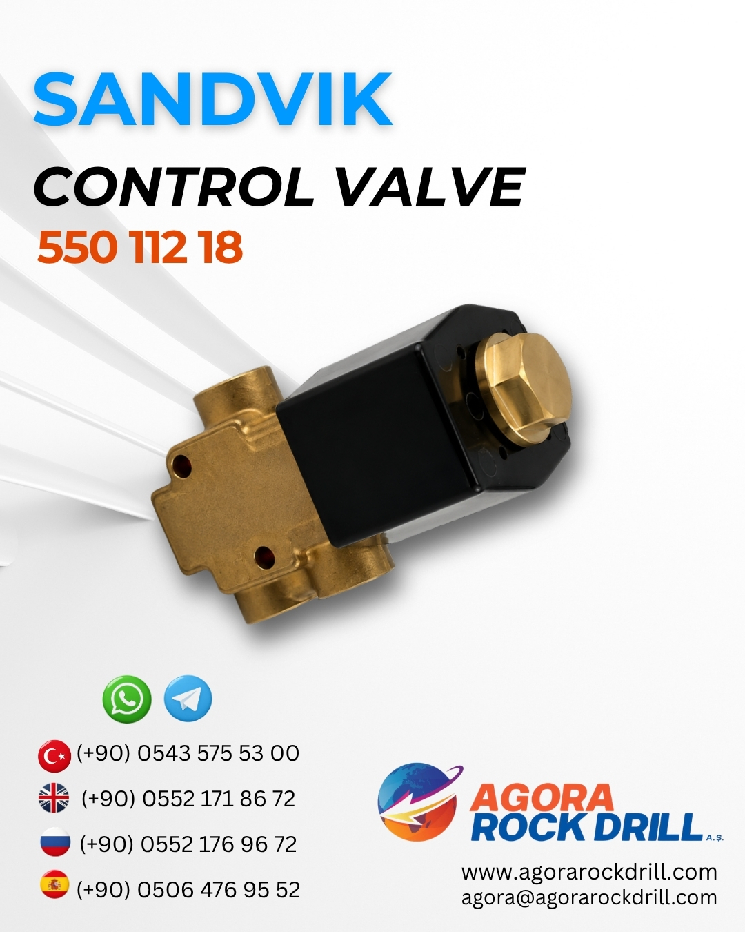 Sandvik - Control Valve - 550 112 18 - 55011218