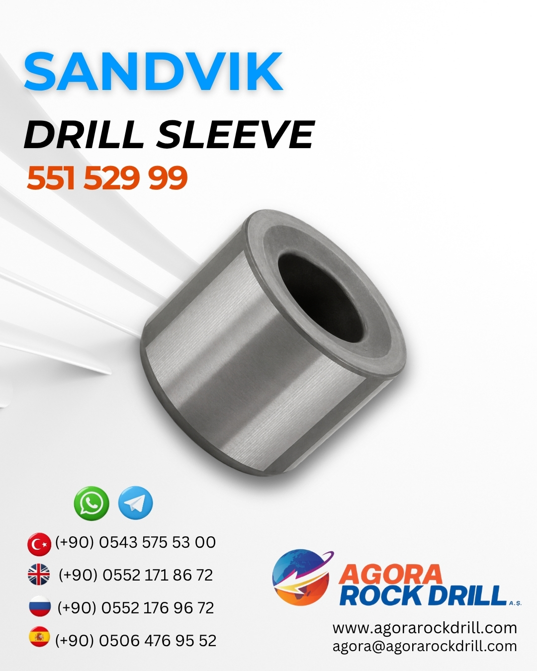 Sandvik - Drill Sleeve - 551 529 99 - 55152999