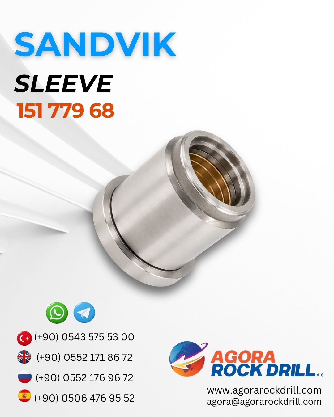 Sandvik - Sleeve - 151 779 68 - 15177968