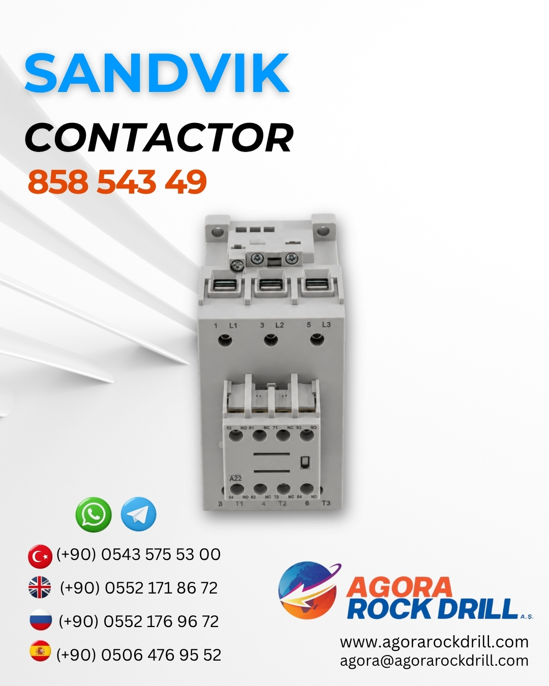 Sandvik - Contactor - 858 543 49 - 85854349
