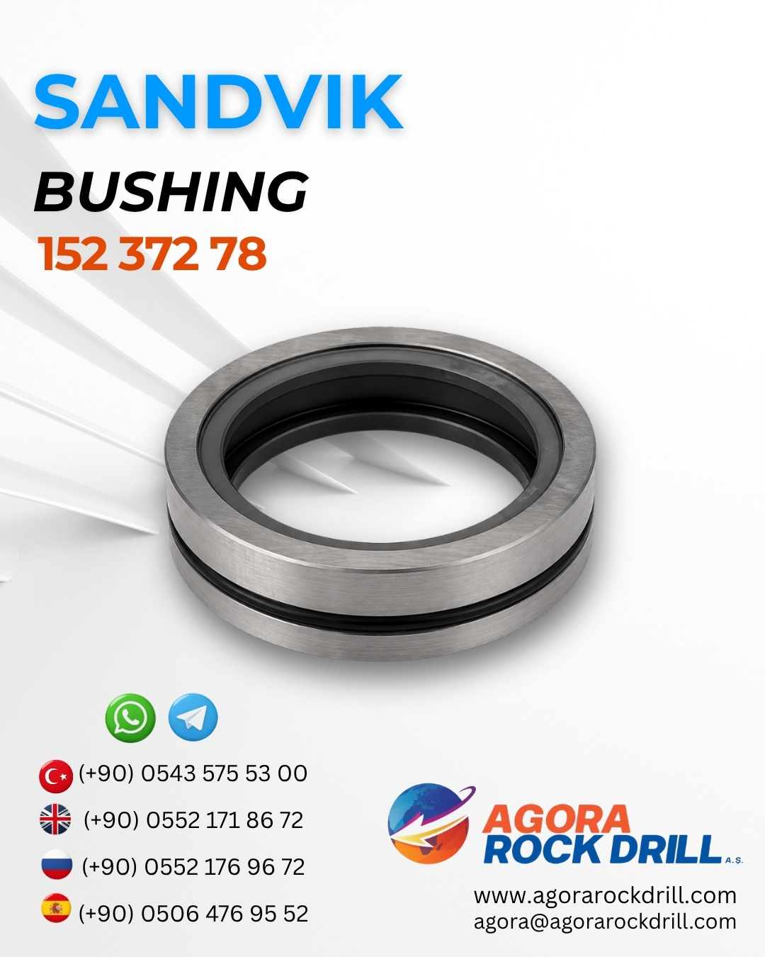 Sandvik - Bushing - 152 372 78 - 15237278