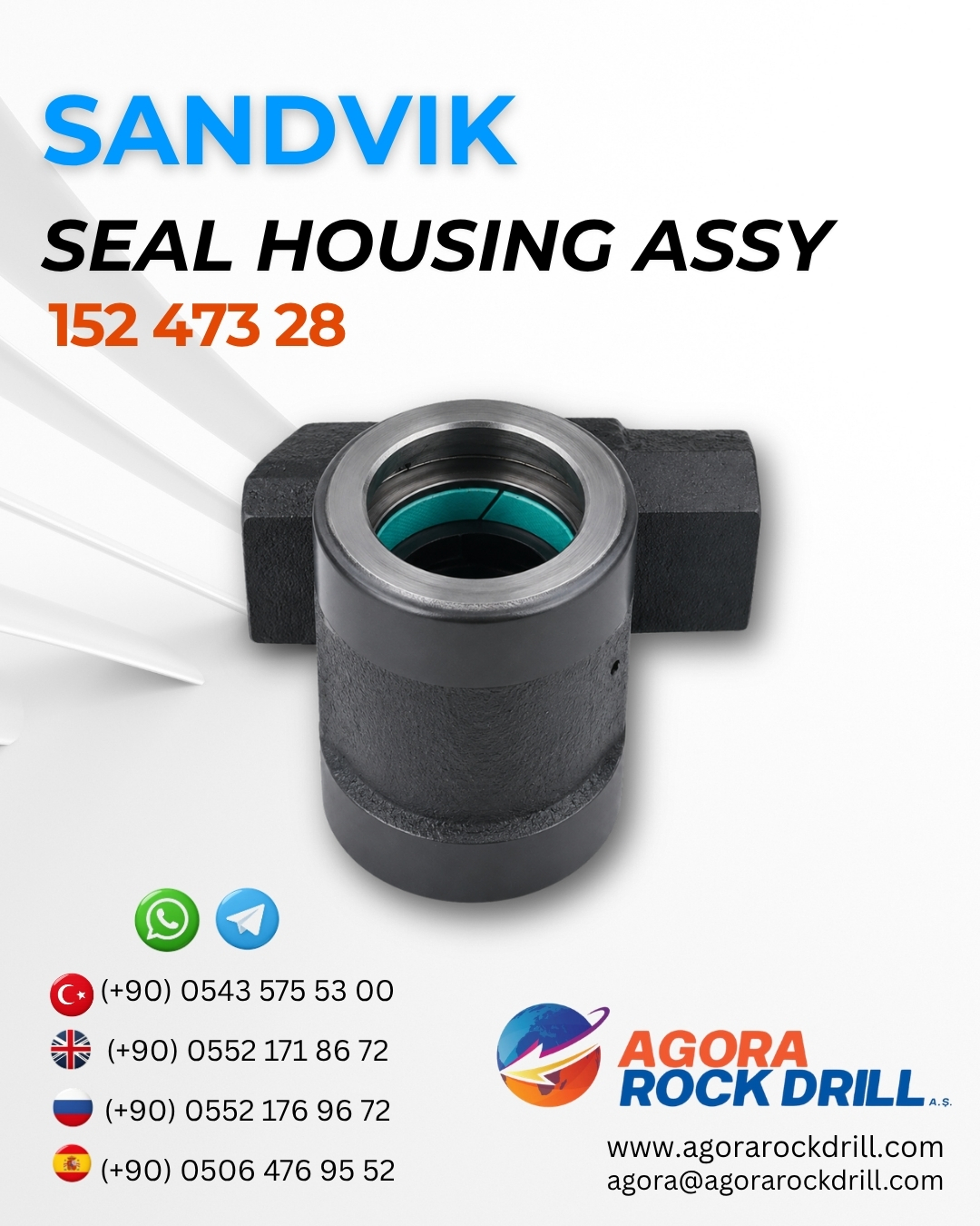 Sandvik - Seal Housing Assy - 152 473 28 - 15247328