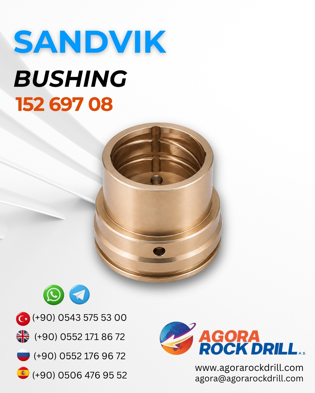 Sandvik - Bushing - 152 697 08 - 15269708