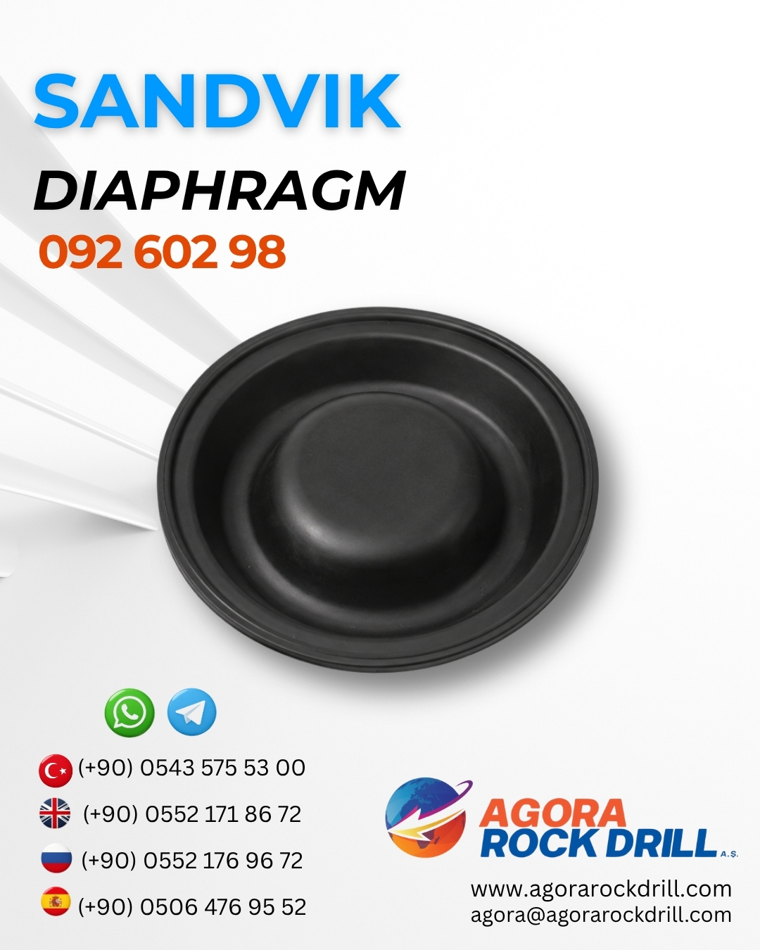 Sandvik - Diaphragm -  092 602 98 -  09260298