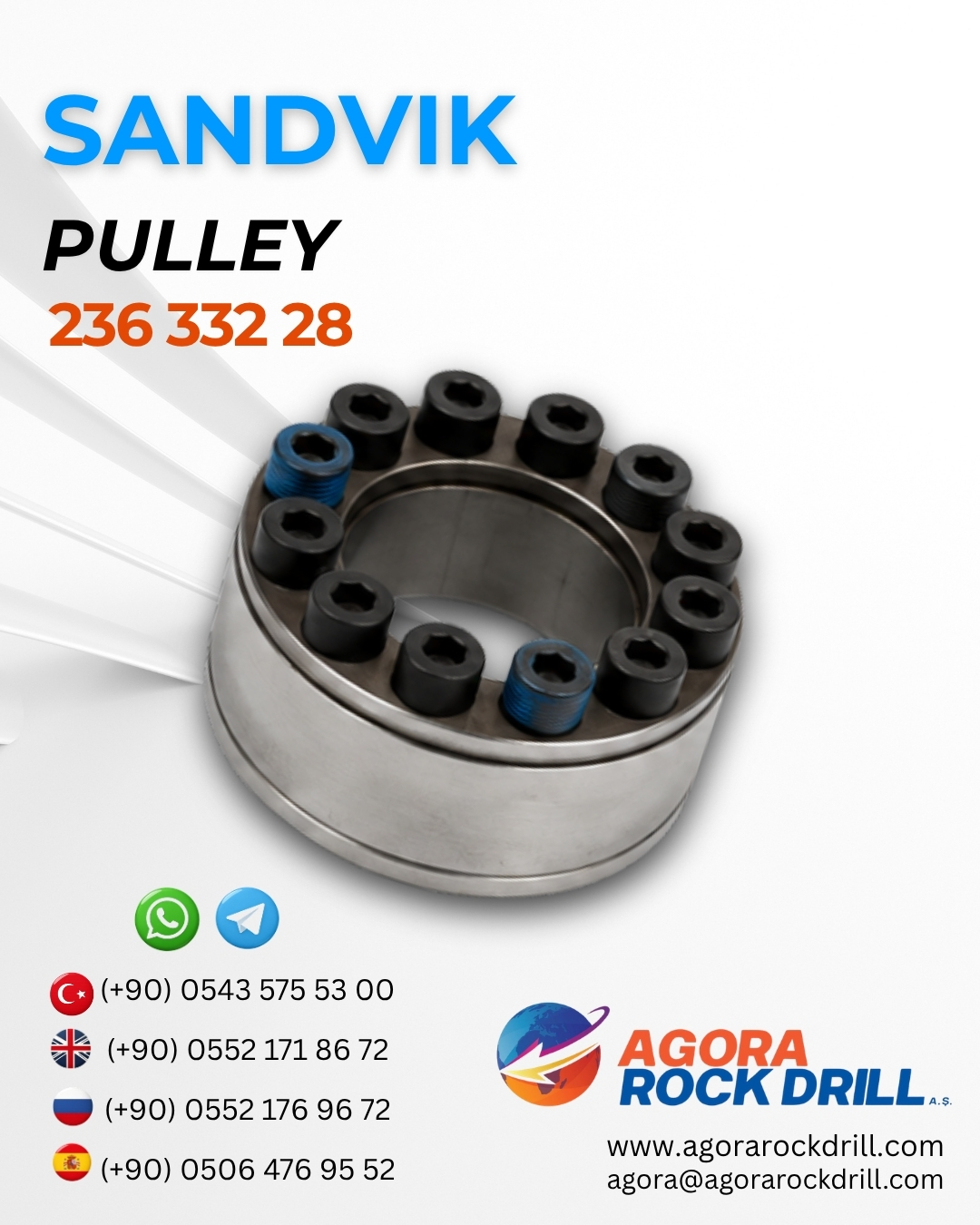 Sandvik - Pulley - 236 332 28 - 23633228