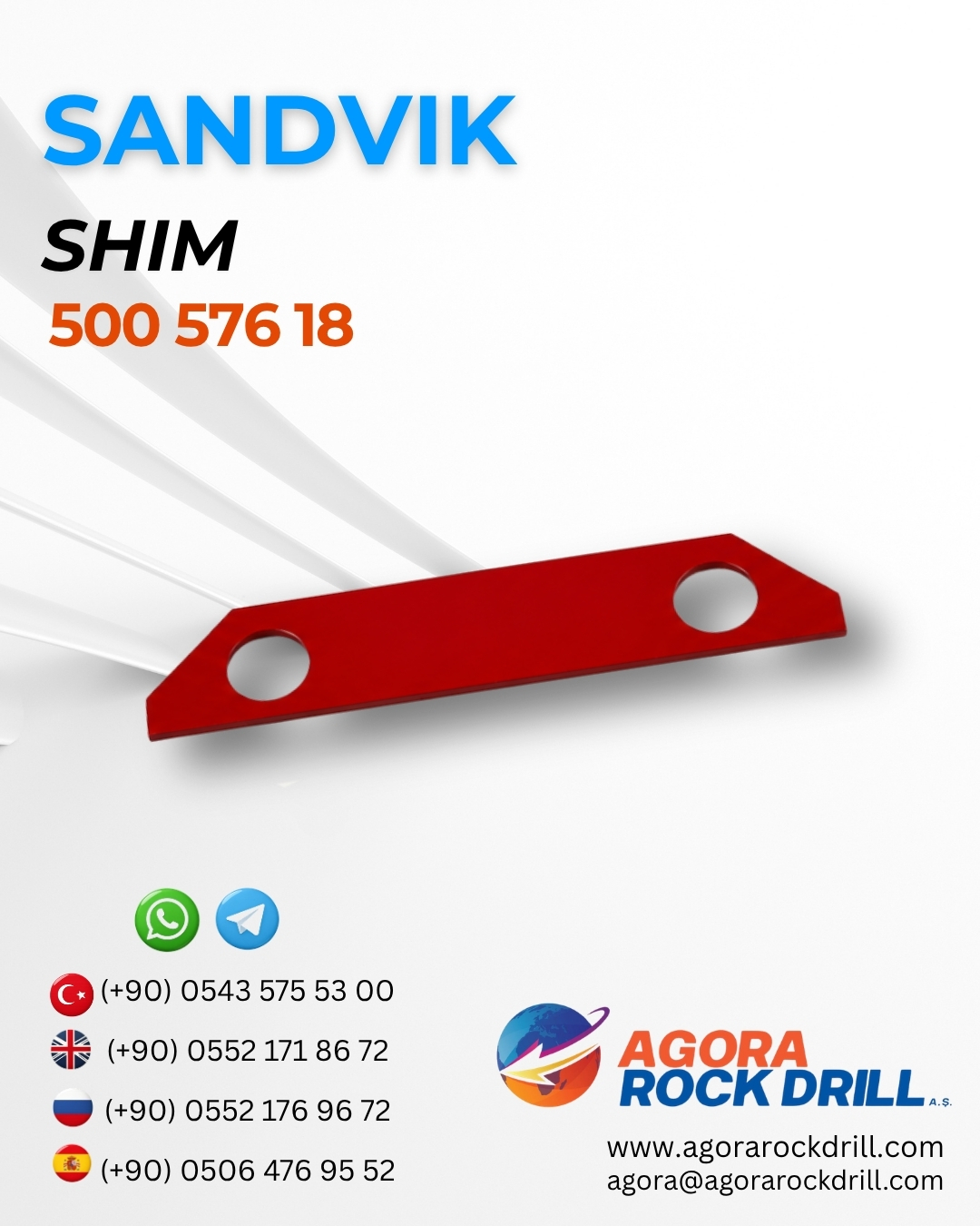 Sandvik - Shim - 500 576 18 - 50057618