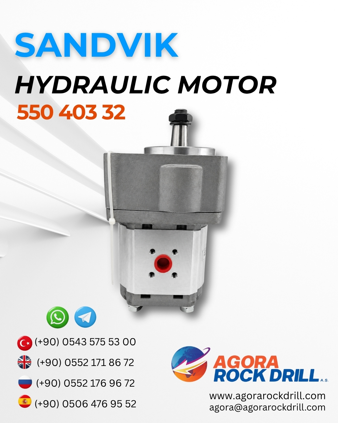 Sandvik - Hydraulic Motor - 550 403 32 - 55040332 