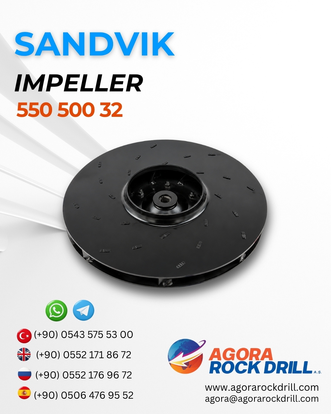 Sandvik - İmpeller - 550 500 32 - 55050032 