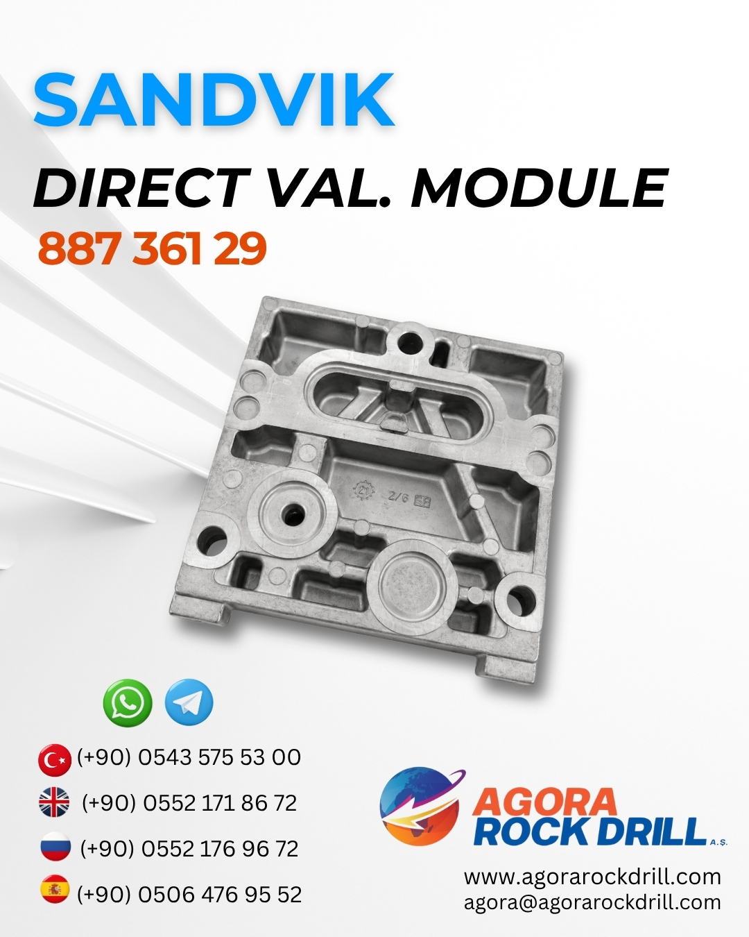 Sandvik - Direct Valve Module - 887 361 29 - 88736129