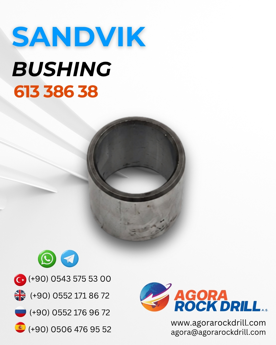 Sandvik - Bushing - 613 386 38 - 61338638