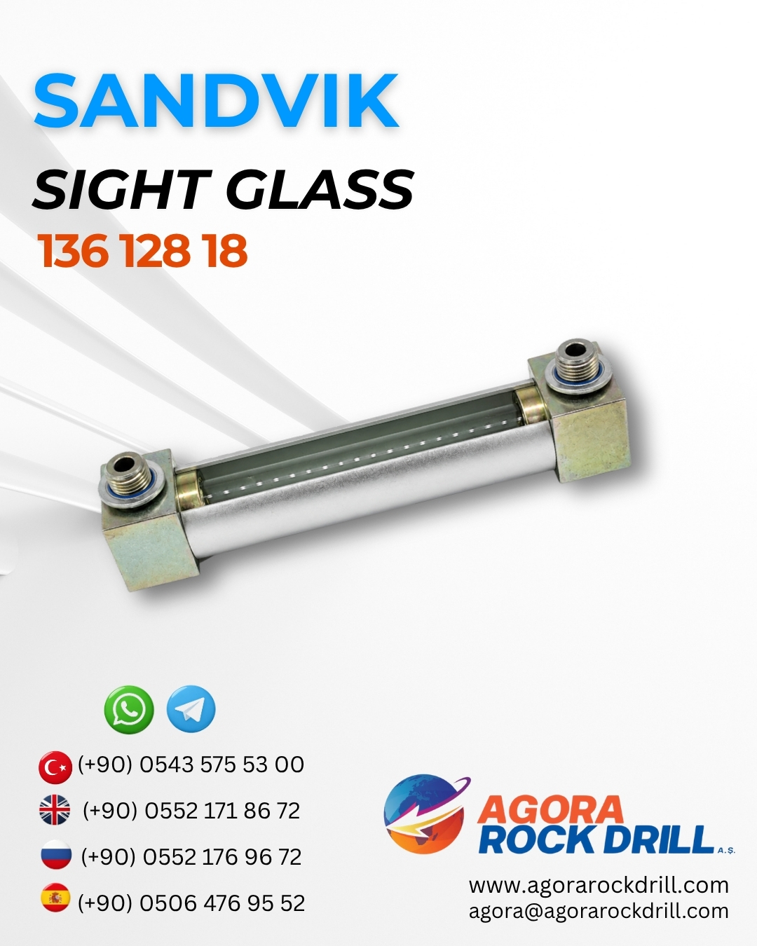 Sandvik - Sight Glass - 136 128 18 - 13612818 