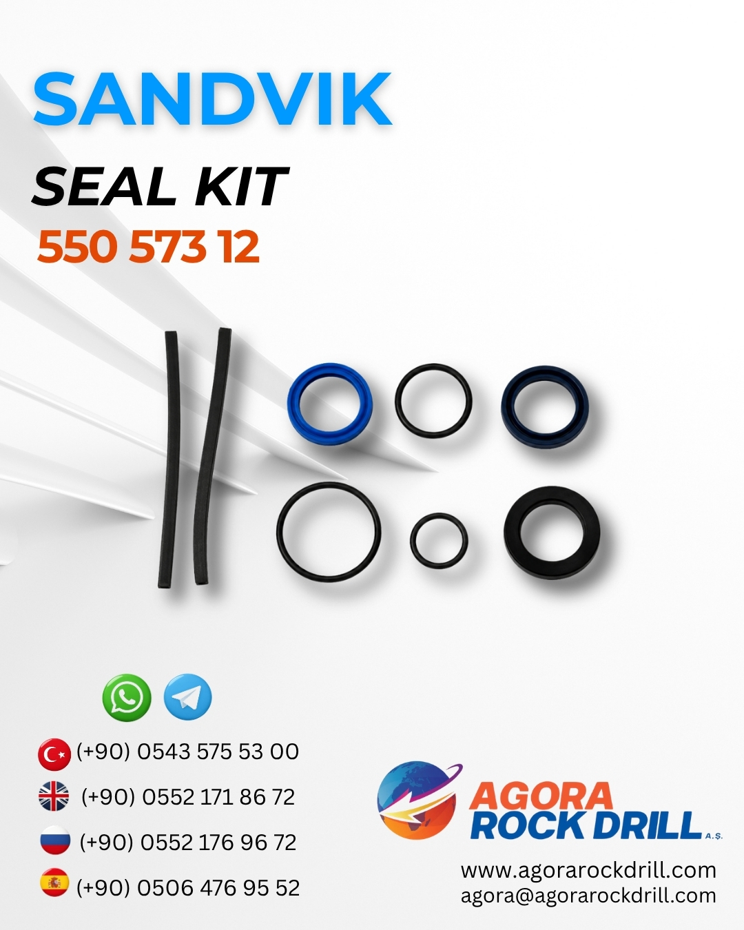 Sandvik - Seal Kit - 550 573 12 - 55057312