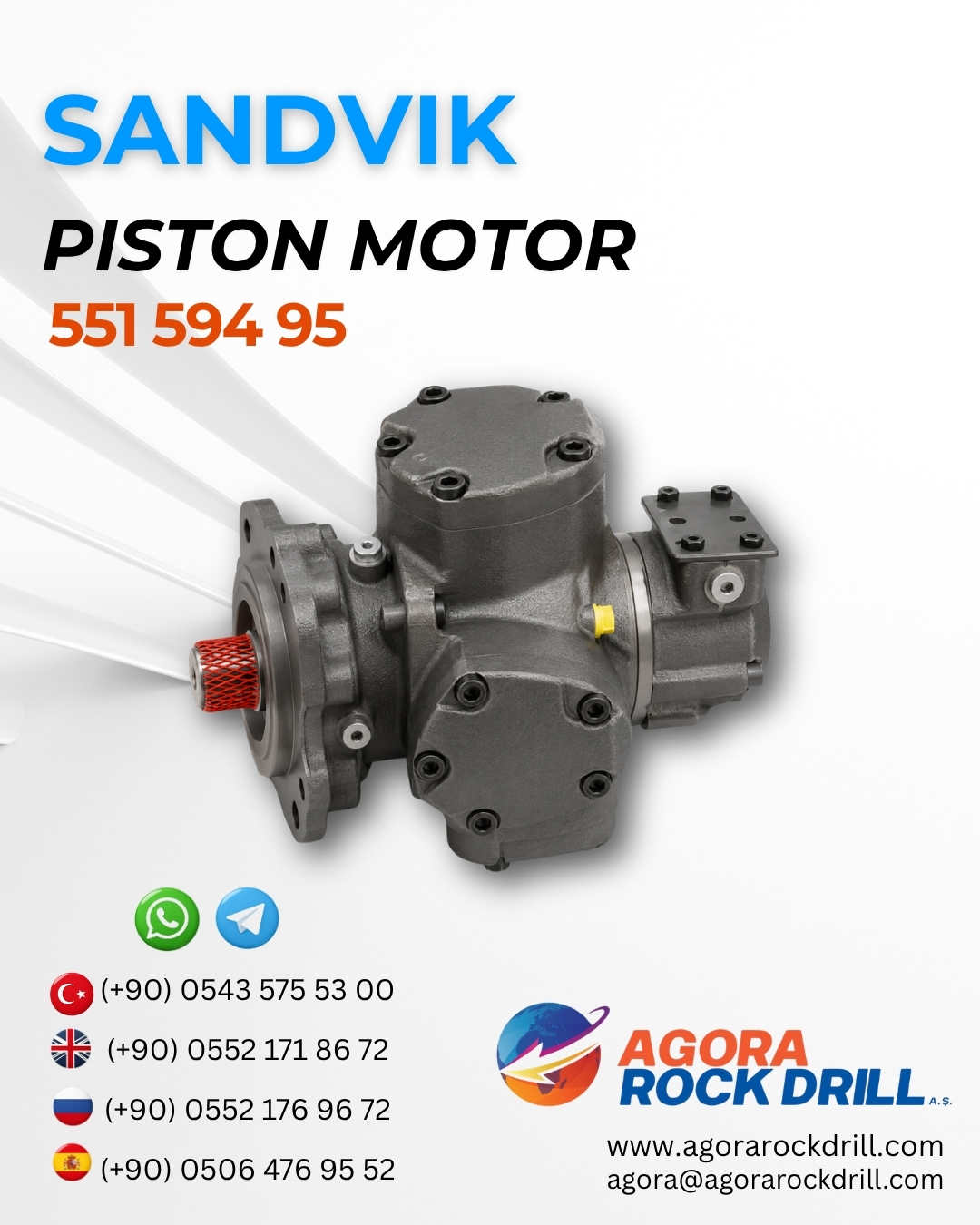 Sandvik - Piston Motor - 551 594 95 - 55159495