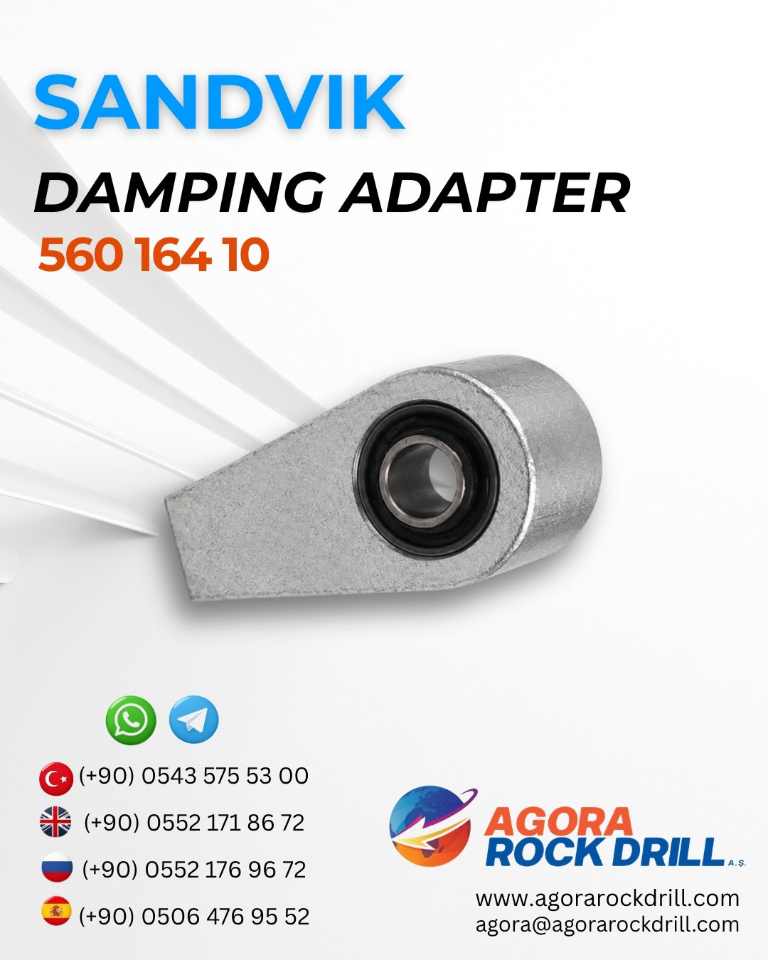Sandvik - Damping Adapter - 560 164 10 - 56016410 