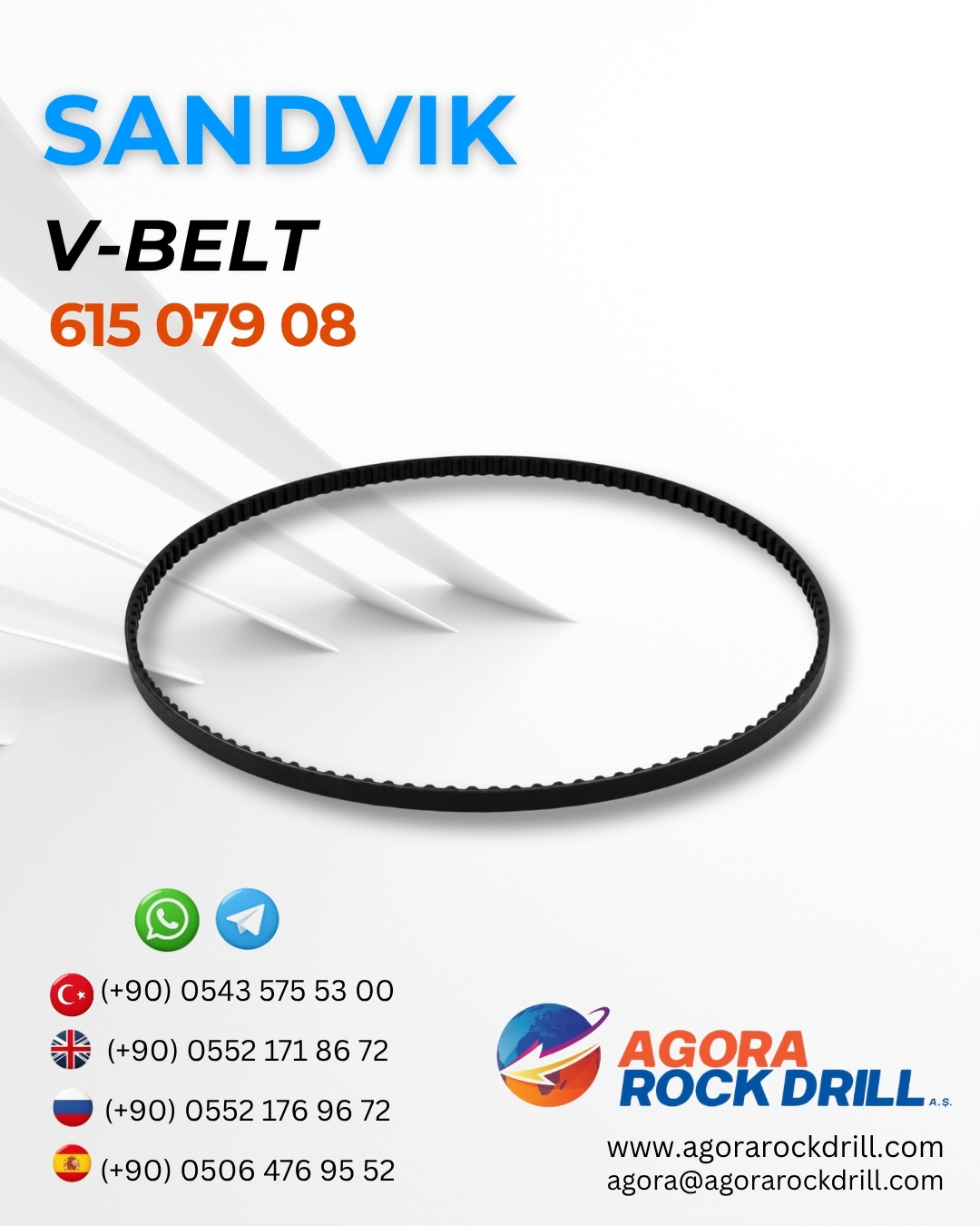 Sandvik - V-Belt - 615 079 08 - 61507908